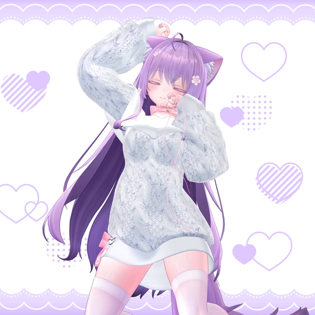 🖤Melling " Fuwa pure" 【8アバター対応 🖤 Liltoon / VRChat】🖤