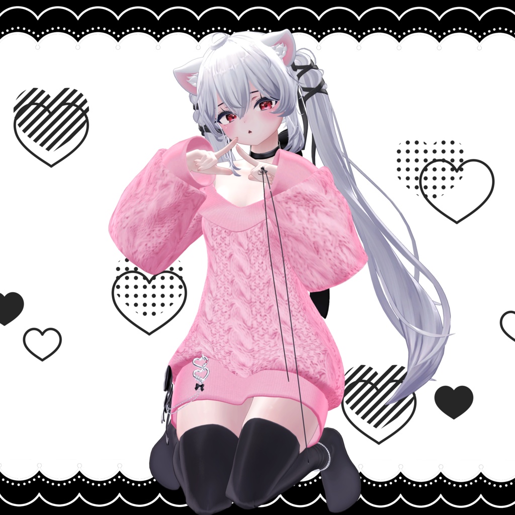 🖤Melling " Fuwa pure" 【8アバター対応 🖤 Liltoon / VRChat】🖤
