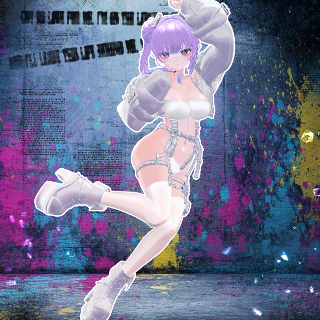 🖤Melling " Punky Luv" 【7対応 🖤 Liltoon / VRChat】*Free*Heart Sunglasses🖤