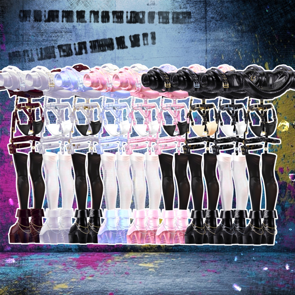 🖤Melling " Punky Luv" 【7対応 🖤 Liltoon / VRChat】*Free*Heart Sunglasses🖤