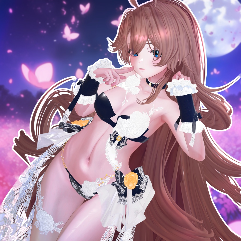 🖤Melling " Flora" 【10アバター対応 🖤 Liltoon / VRChat】🖤