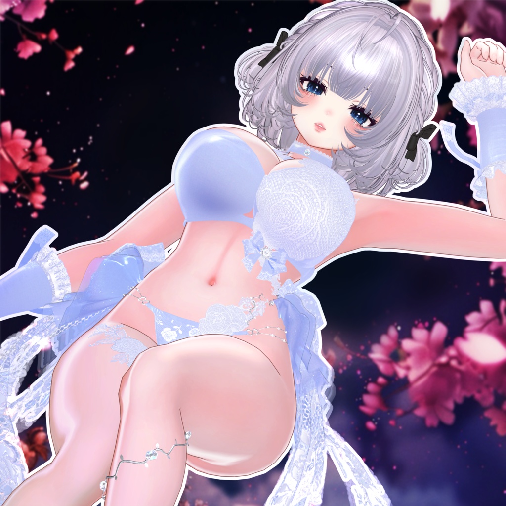 🖤Melling " Flora" 【10アバター対応 🖤 Liltoon / VRChat】🖤