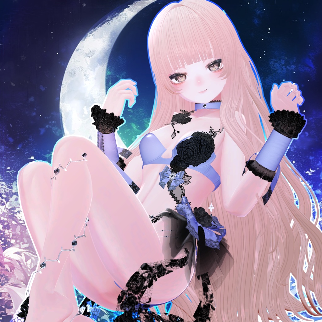 🖤Melling " Flora" 【10アバター対応 🖤 Liltoon / VRChat】🖤