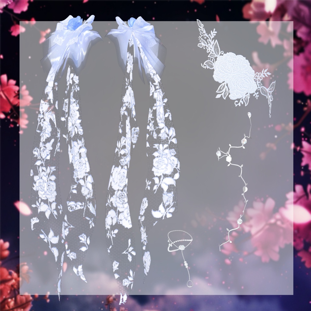 🖤Melling " Flora" 【10アバター対応 🖤 Liltoon / VRChat】🖤