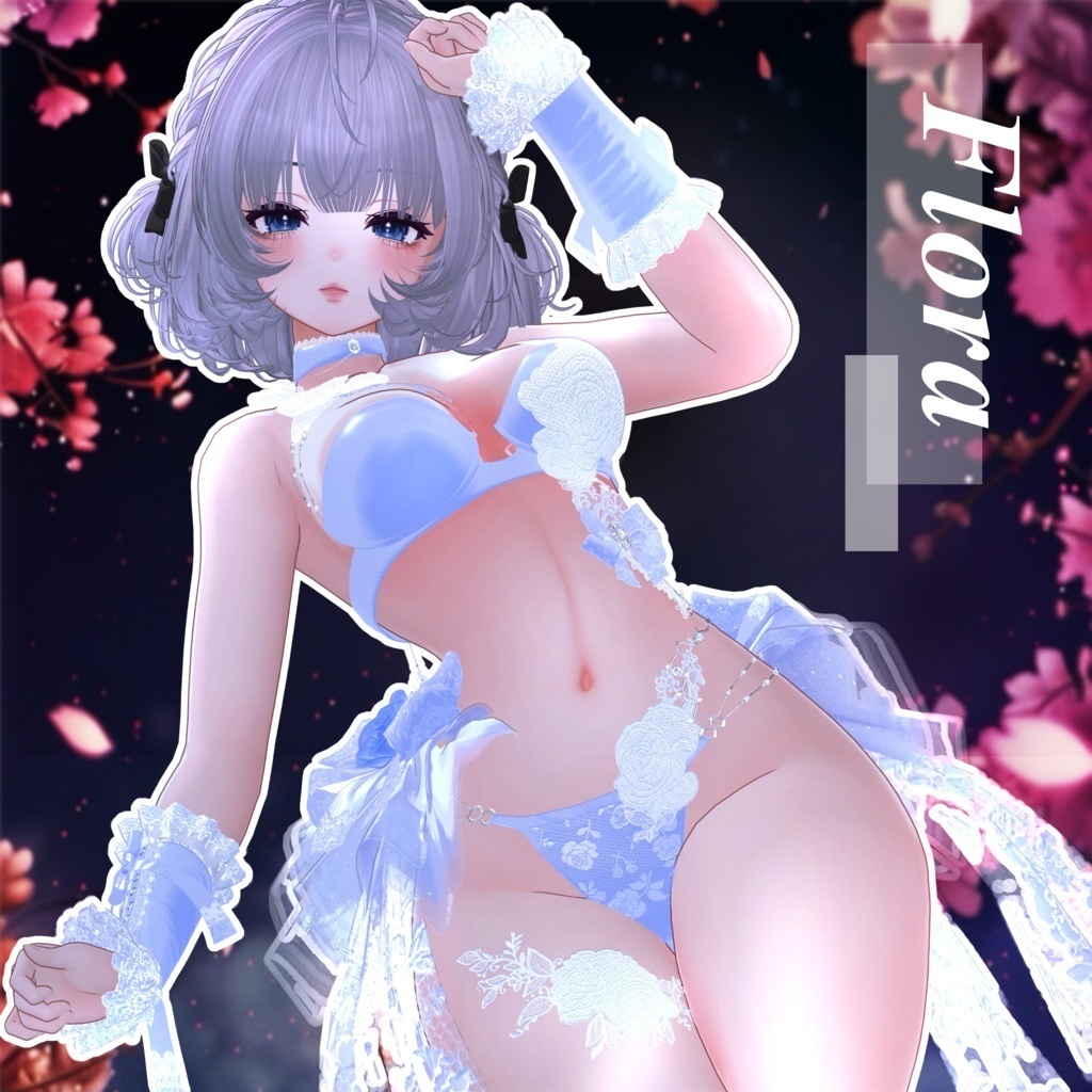 🖤Melling " Flora" 【10アバター対応 🖤 Liltoon / VRChat】🖤
