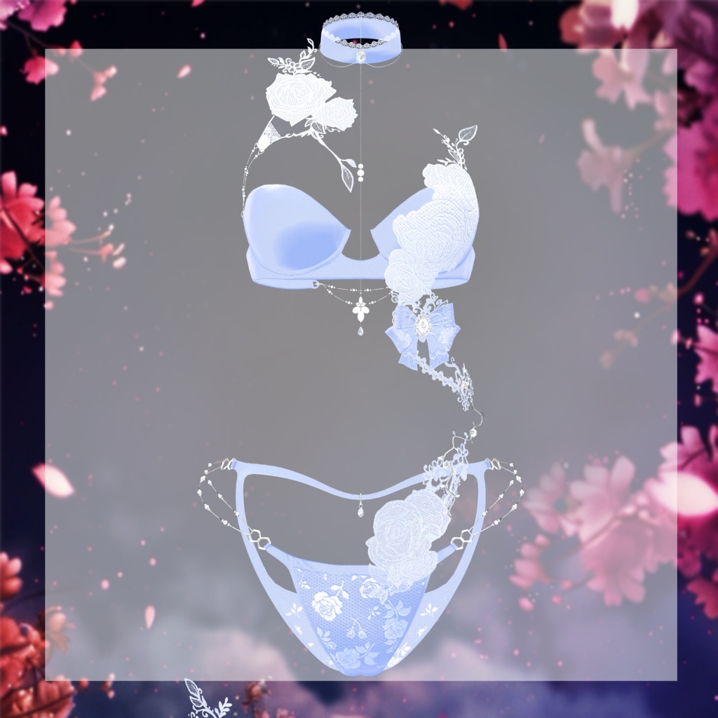 🖤Melling " Flora" 【10アバター対応 🖤 Liltoon / VRChat】🖤