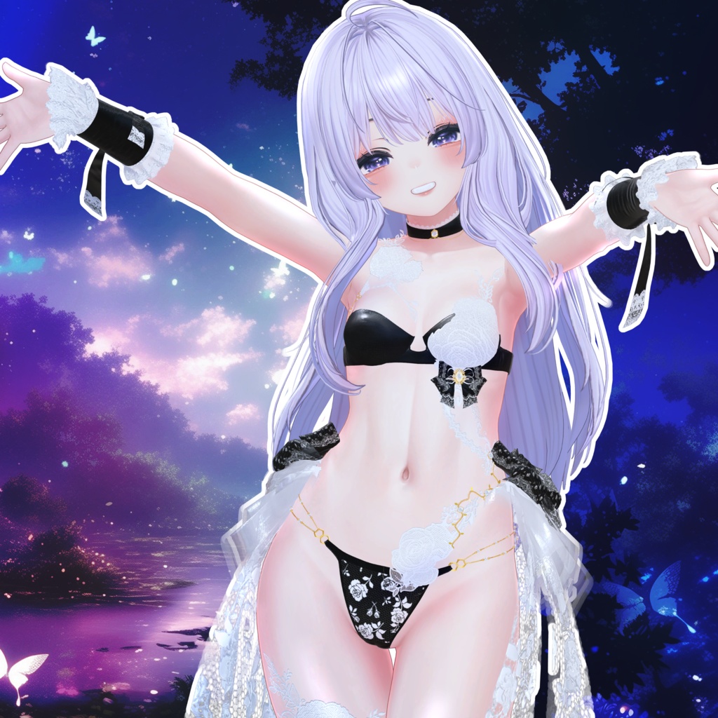 🖤Melling " Flora" 【10アバター対応 🖤 Liltoon / VRChat】🖤