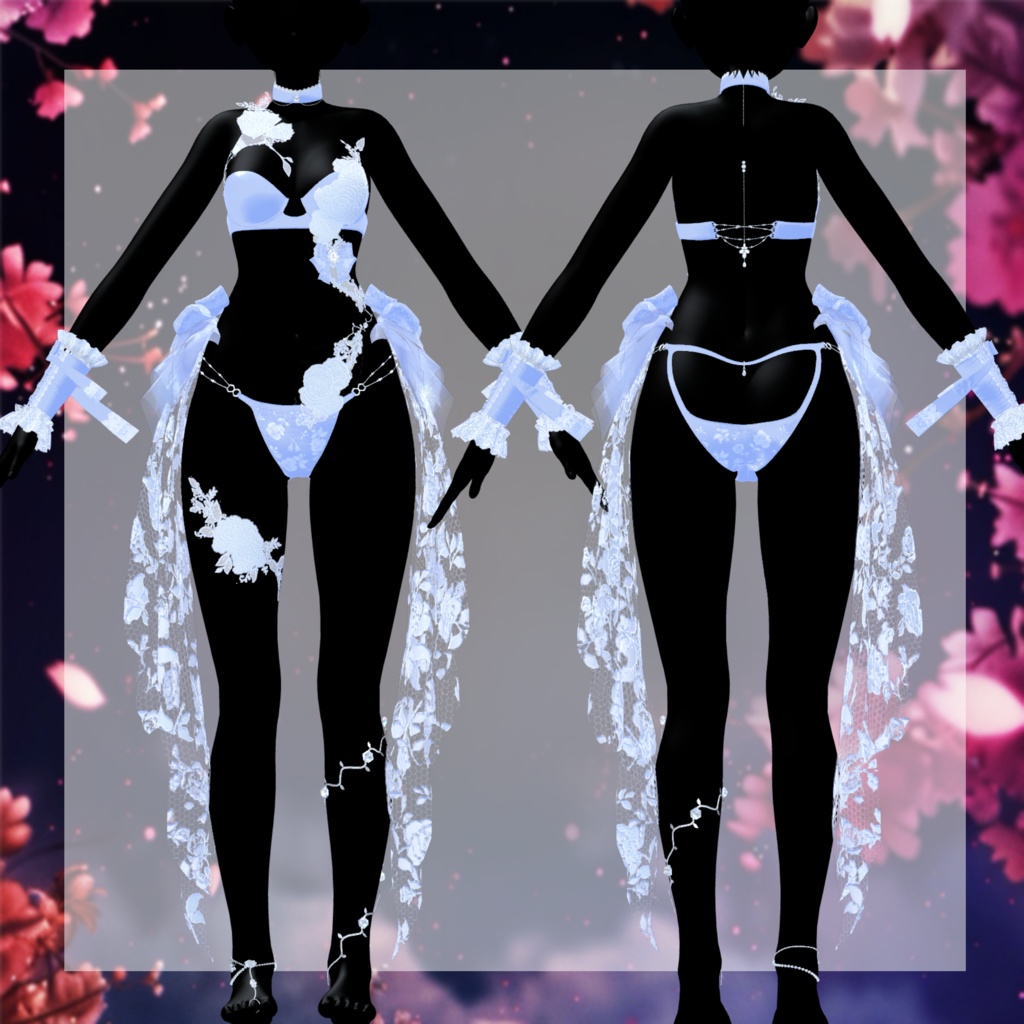🖤Melling " Flora" 【10アバター対応 🖤 Liltoon / VRChat】🖤