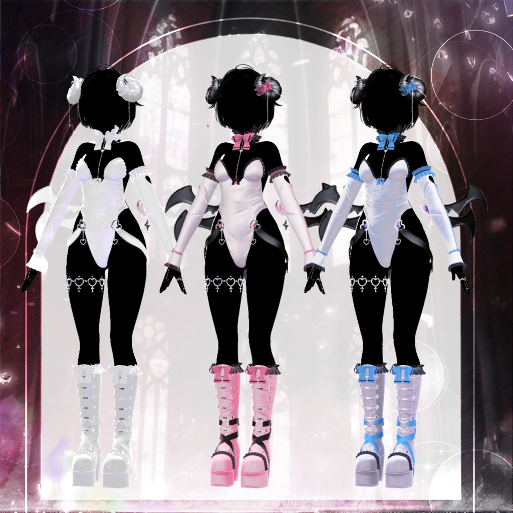 🖤Melling " Chu🖤Devill" 【10アバター対応 🖤 Liltoon / VRChat】🖤