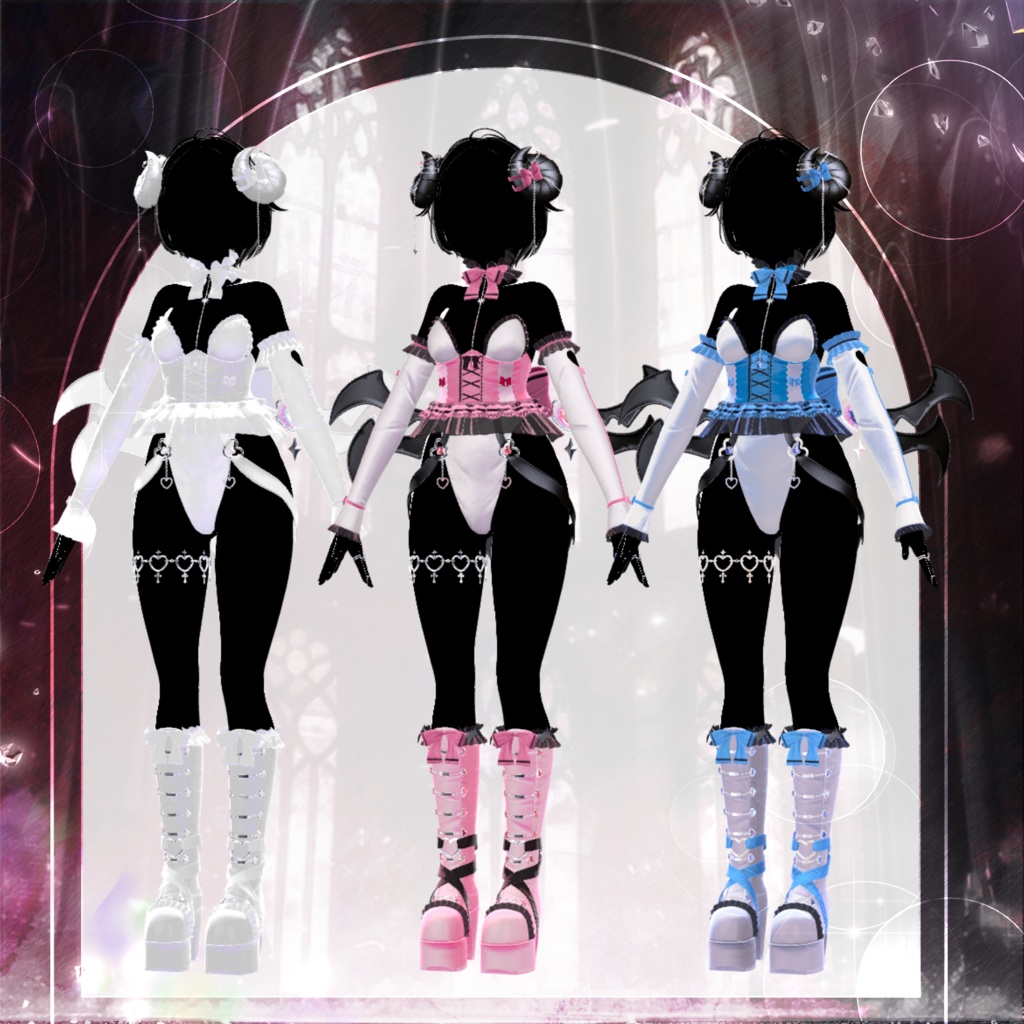 🖤Melling " Chu🖤Devill" 【10アバター対応 🖤 Liltoon / VRChat】🖤