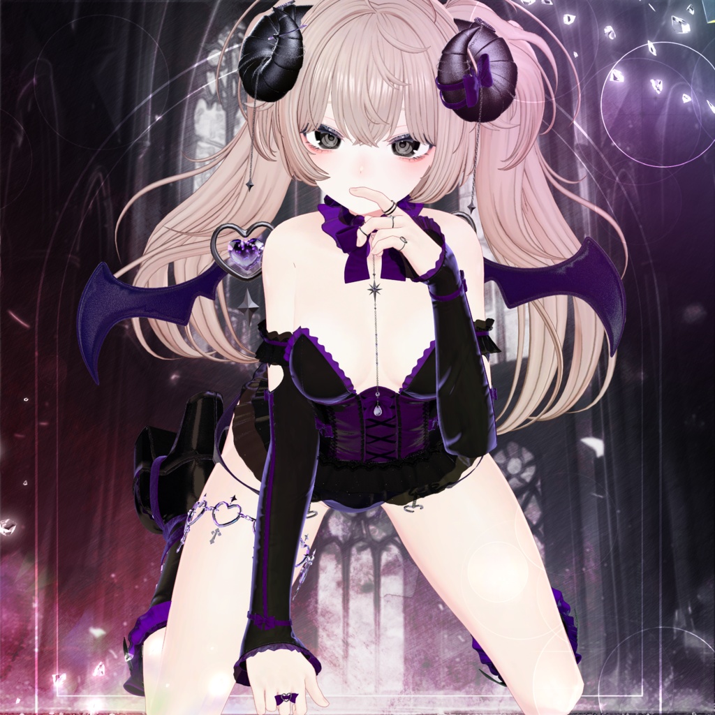 🖤Melling " Chu🖤Devill" 【10アバター対応 🖤 Liltoon / VRChat】🖤