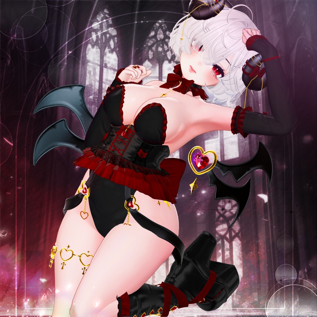 🖤Melling " Chu🖤Devill" 【10アバター対応 🖤 Liltoon / VRChat】🖤