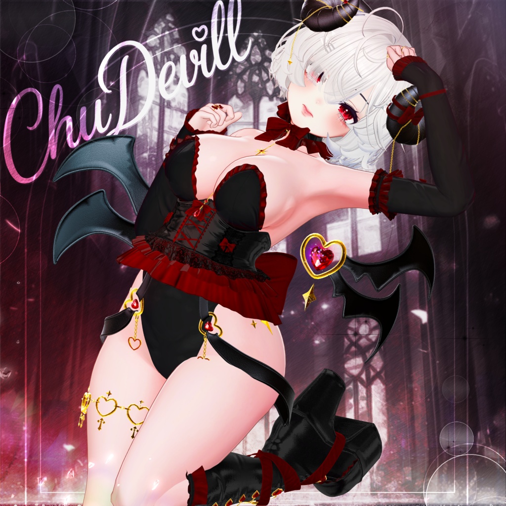 🖤Melling " Chu🖤Devill" 【10アバター対応 🖤 Liltoon / VRChat】🖤