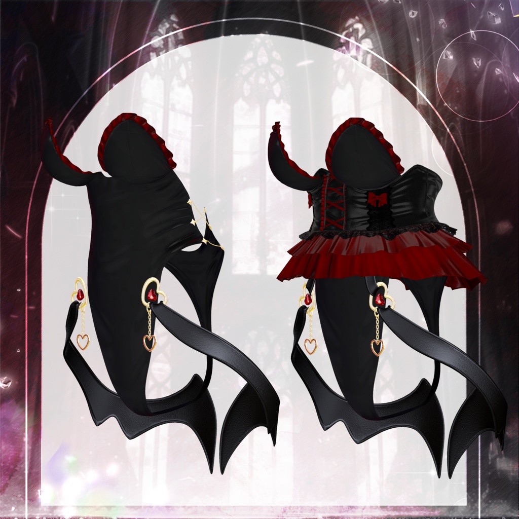 🖤Melling " Chu🖤Devill" 【10アバター対応 🖤 Liltoon / VRChat】🖤