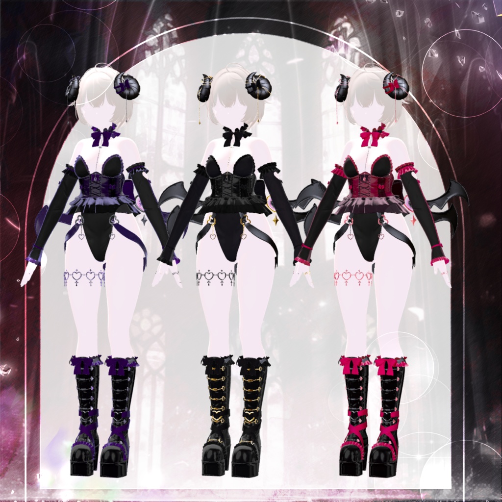 🖤Melling " Chu🖤Devill" 【10アバター対応 🖤 Liltoon / VRChat】🖤