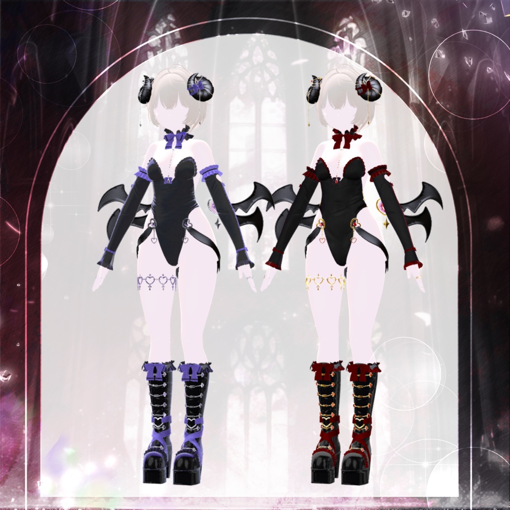 🖤Melling " Chu🖤Devill" 【10アバター対応 🖤 Liltoon / VRChat】🖤