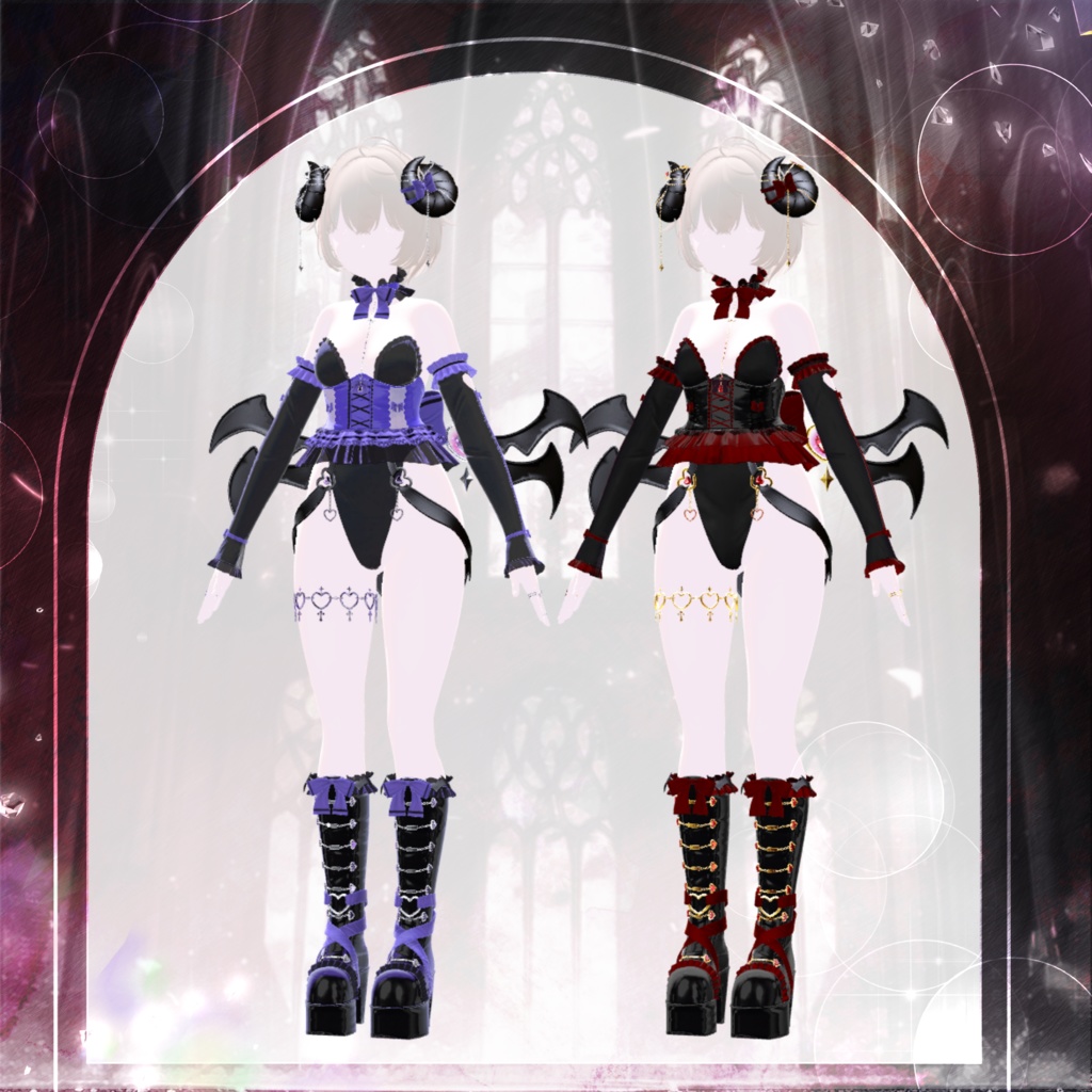 🖤Melling " Chu🖤Devill" 【10アバター対応 🖤 Liltoon / VRChat】🖤