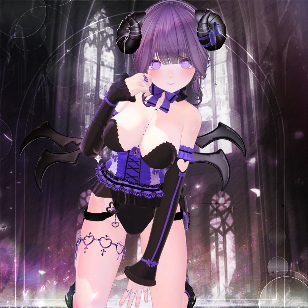 🖤Melling " Chu🖤Devill" 【10アバター対応 🖤 Liltoon / VRChat】🖤