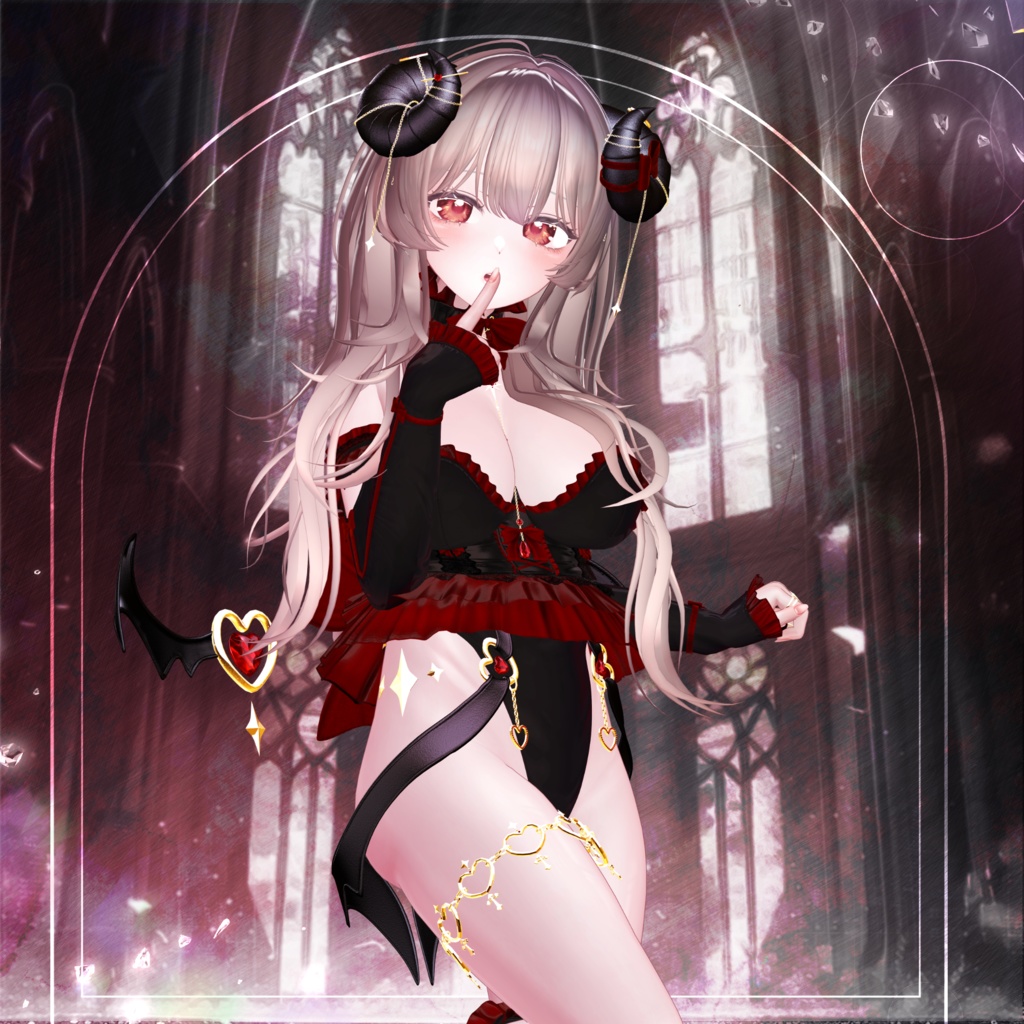 🖤Melling " Chu🖤Devill" 【10アバター対応 🖤 Liltoon / VRChat】🖤
