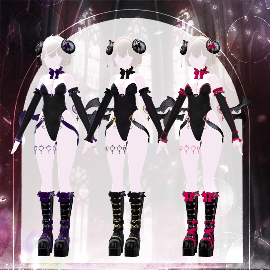 🖤Melling " Chu🖤Devill" 【10アバター対応 🖤 Liltoon / VRChat】🖤