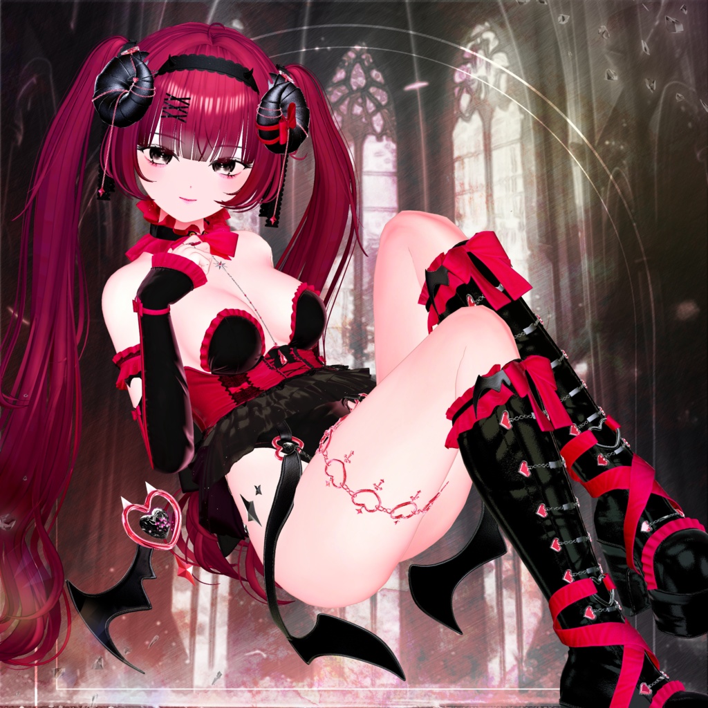 🖤Melling " Chu🖤Devill" 【10アバター対応 🖤 Liltoon / VRChat】🖤