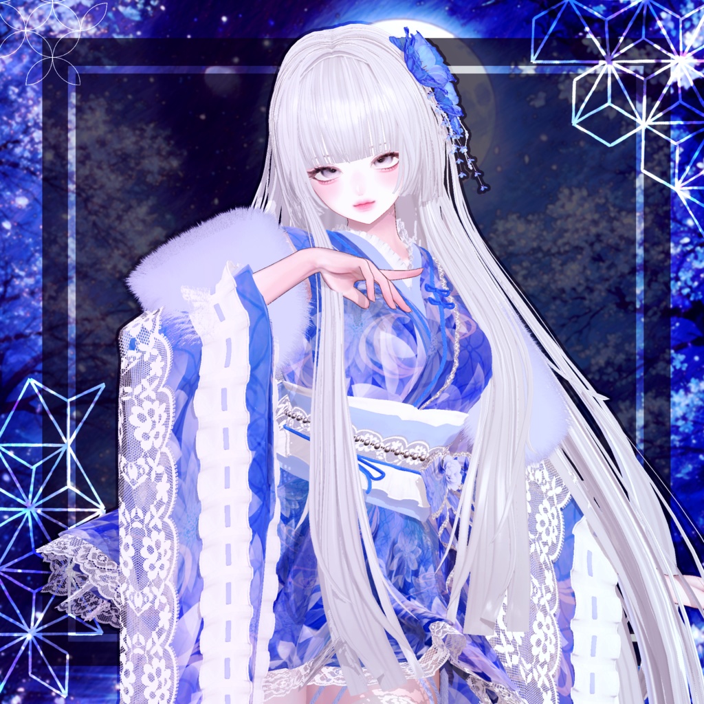 🖤Melling " 揺花(ゆらはな)" 【12アバター対応 🖤 Liltoon / VRChat】🖤