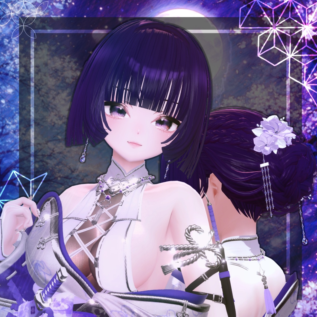 🖤Melling " 揺花(ゆらはな)" 【12アバター対応 🖤 Liltoon / VRChat】🖤