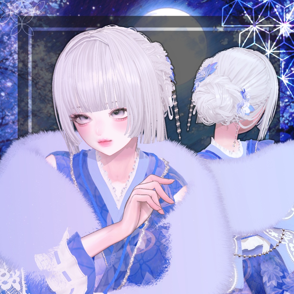 🖤Melling " 揺花(ゆらはな)" 【12アバター対応 🖤 Liltoon / VRChat】🖤