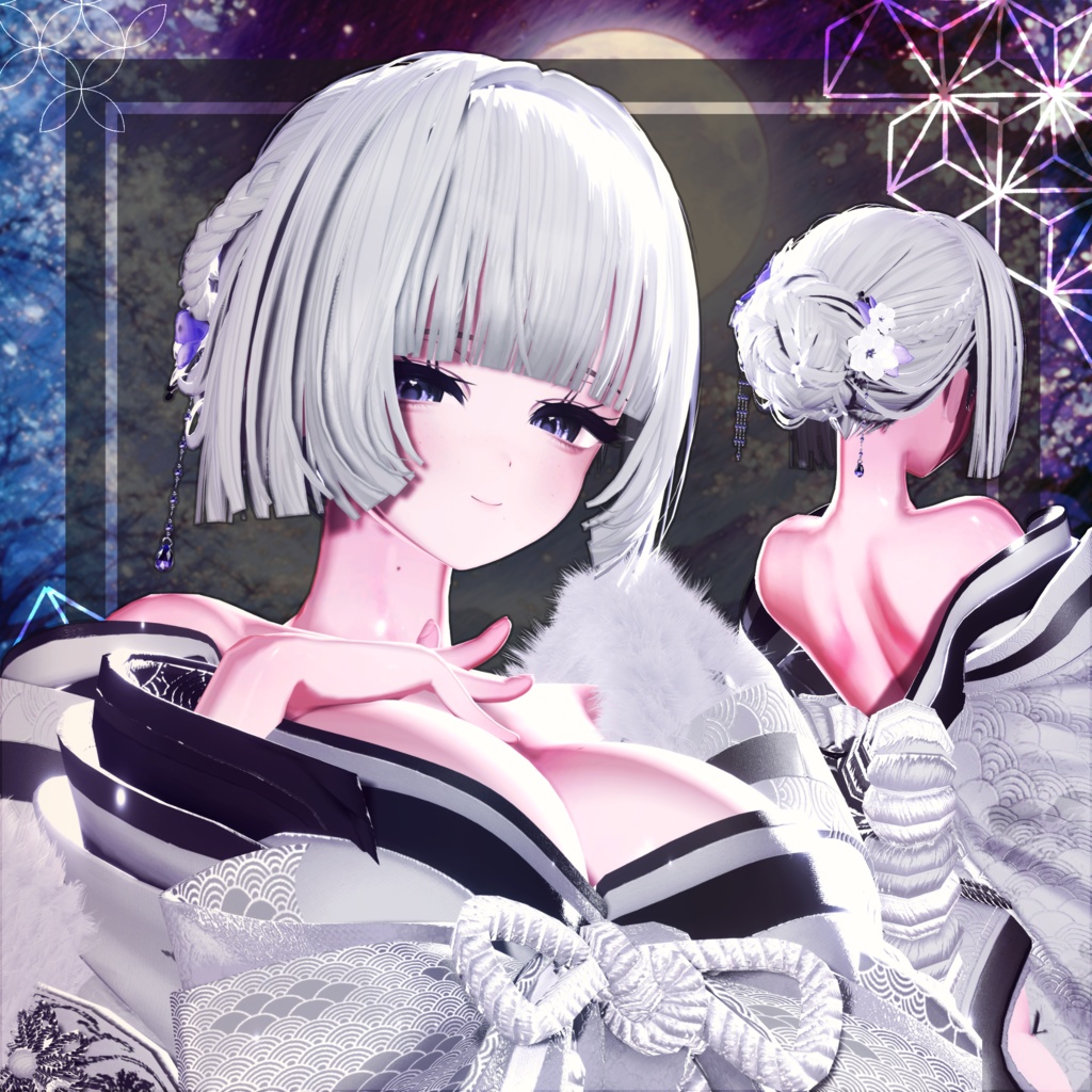 🖤Melling " 揺花(ゆらはな)" 【12アバター対応 🖤 Liltoon / VRChat】🖤