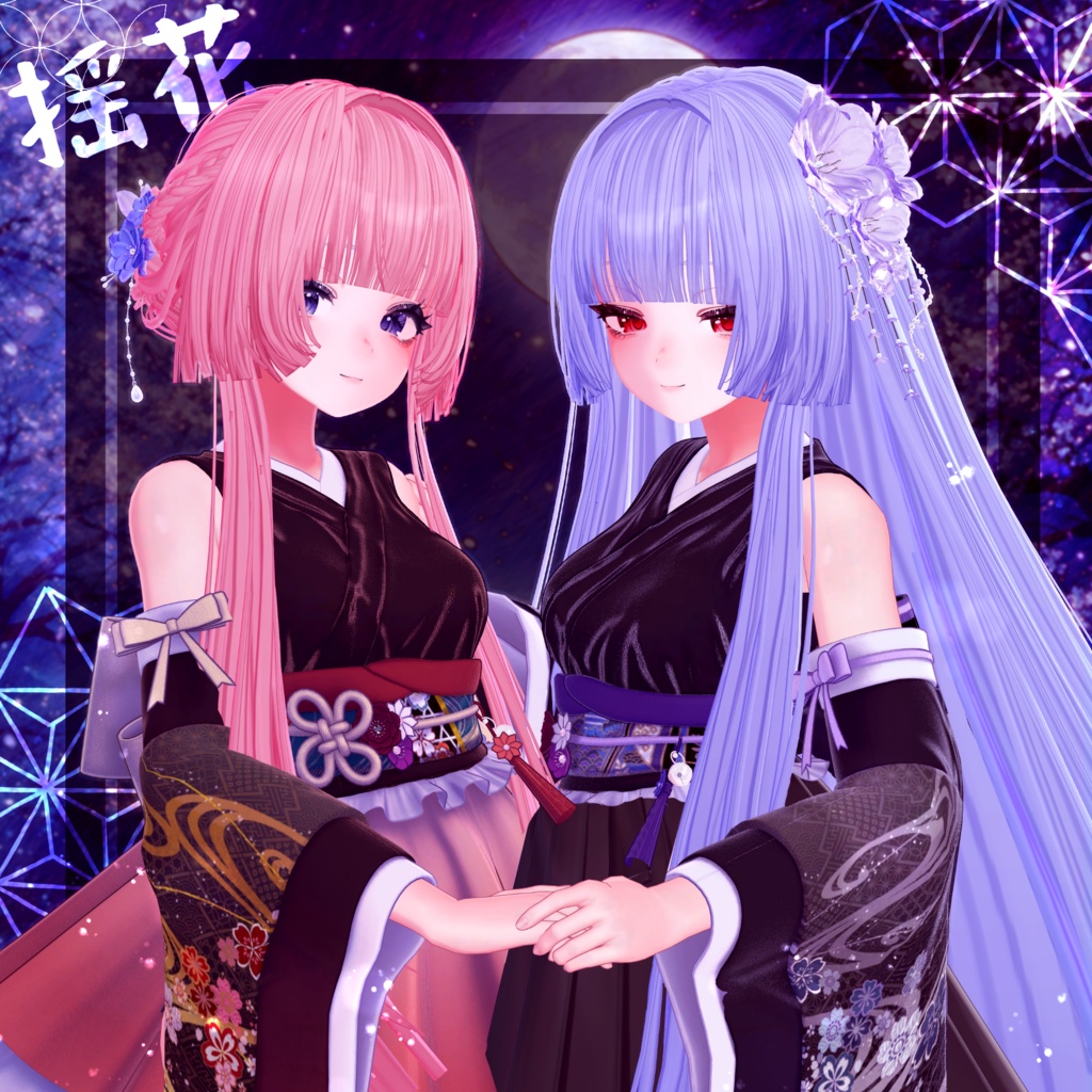 🖤Melling " 揺花(ゆらはな)" 【12アバター対応 🖤 Liltoon / VRChat】🖤