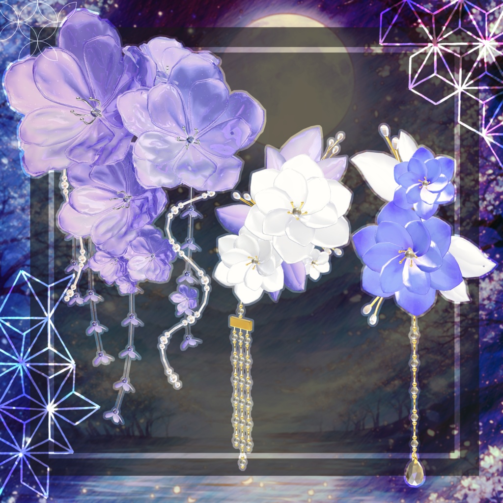 🖤Melling " 揺花(ゆらはな)" 【12アバター対応 🖤 Liltoon / VRChat】🖤