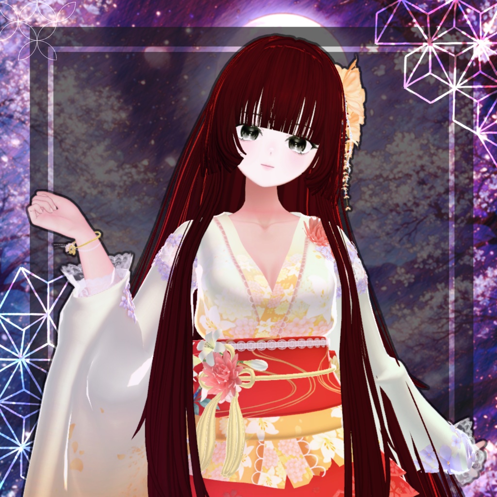 🖤Melling " 揺花(ゆらはな)" 【12アバター対応 🖤 Liltoon / VRChat】🖤