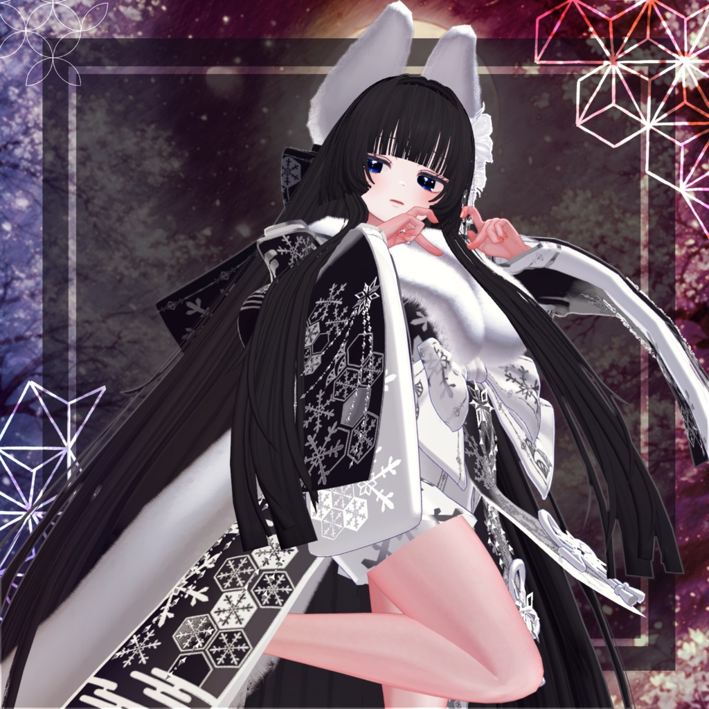 🖤Melling " 揺花(ゆらはな)" 【12アバター対応 🖤 Liltoon / VRChat】🖤