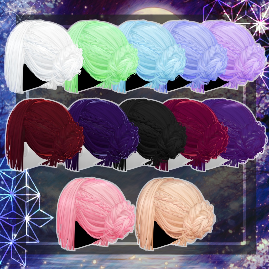 🖤Melling " 揺花(ゆらはな)" 【12アバター対応 🖤 Liltoon / VRChat】🖤