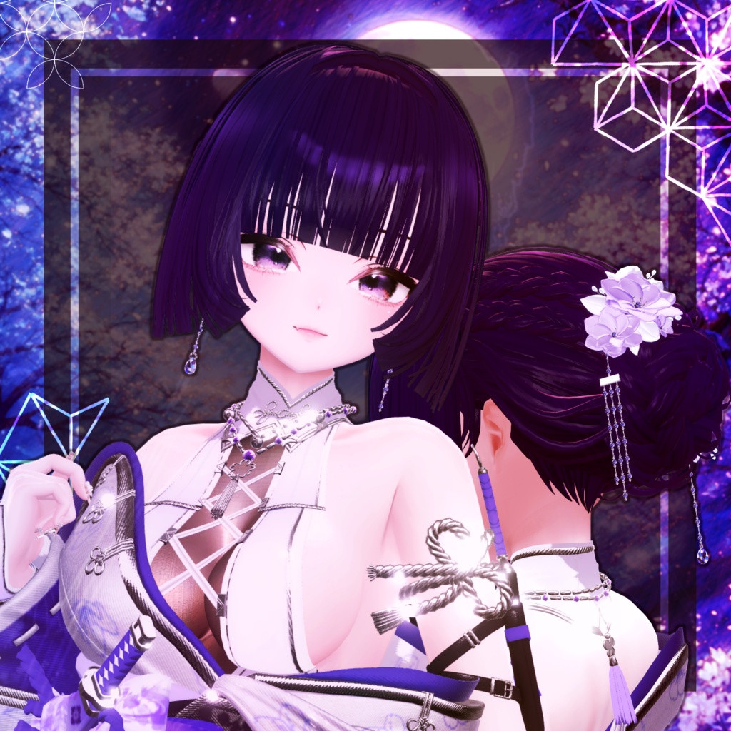 🖤Melling " 揺花(ゆらはな)" 【12アバター対応 🖤 Liltoon / VRChat】🖤