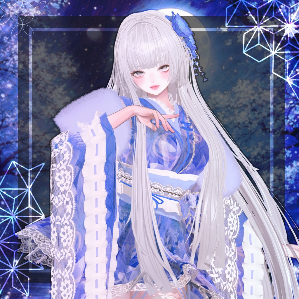 🖤Melling " 揺花(ゆらはな)" 【12アバター対応 🖤 Liltoon / VRChat】🖤