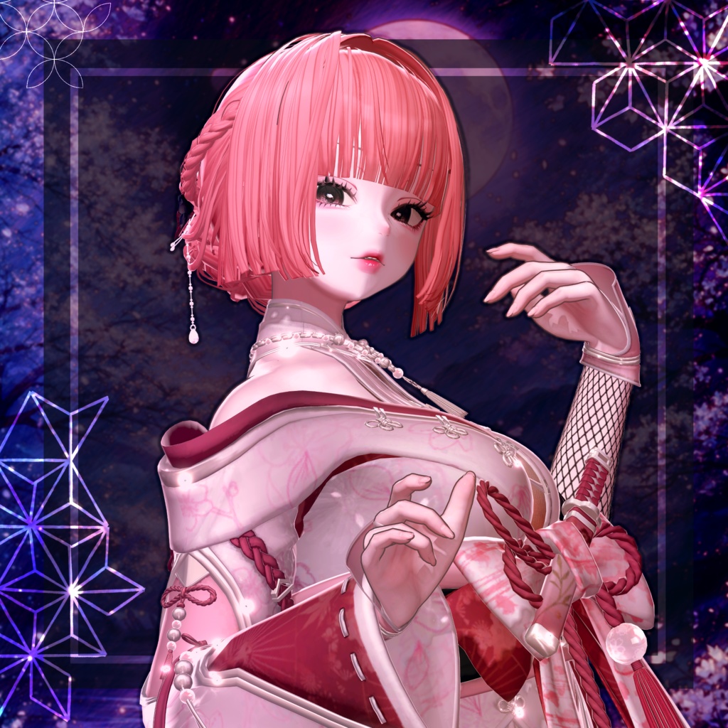 🖤Melling " 揺花(ゆらはな)" 【12アバター対応 🖤 Liltoon / VRChat】🖤