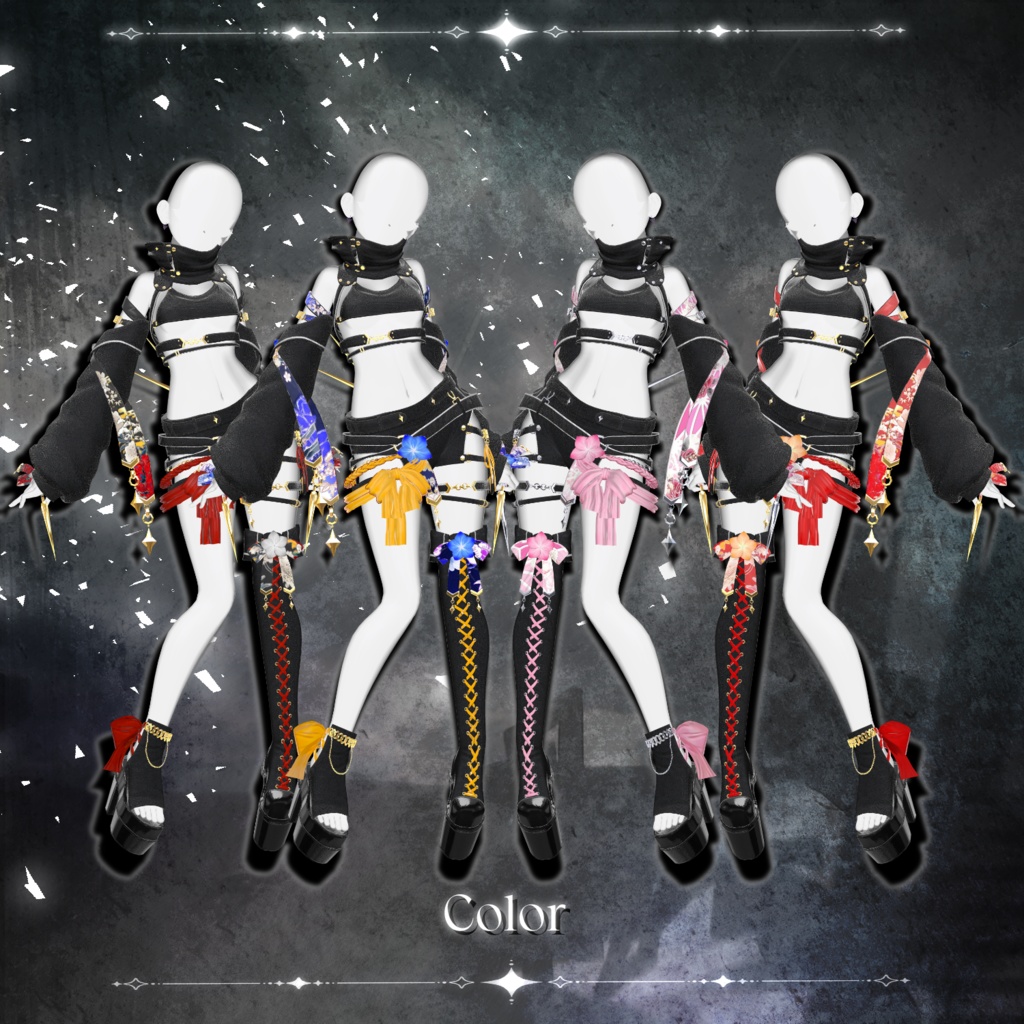 Sale🖤Melling " Quest of Blooming Light" 【8アバター対応 🖤 Liltoon / VRChat】🖤