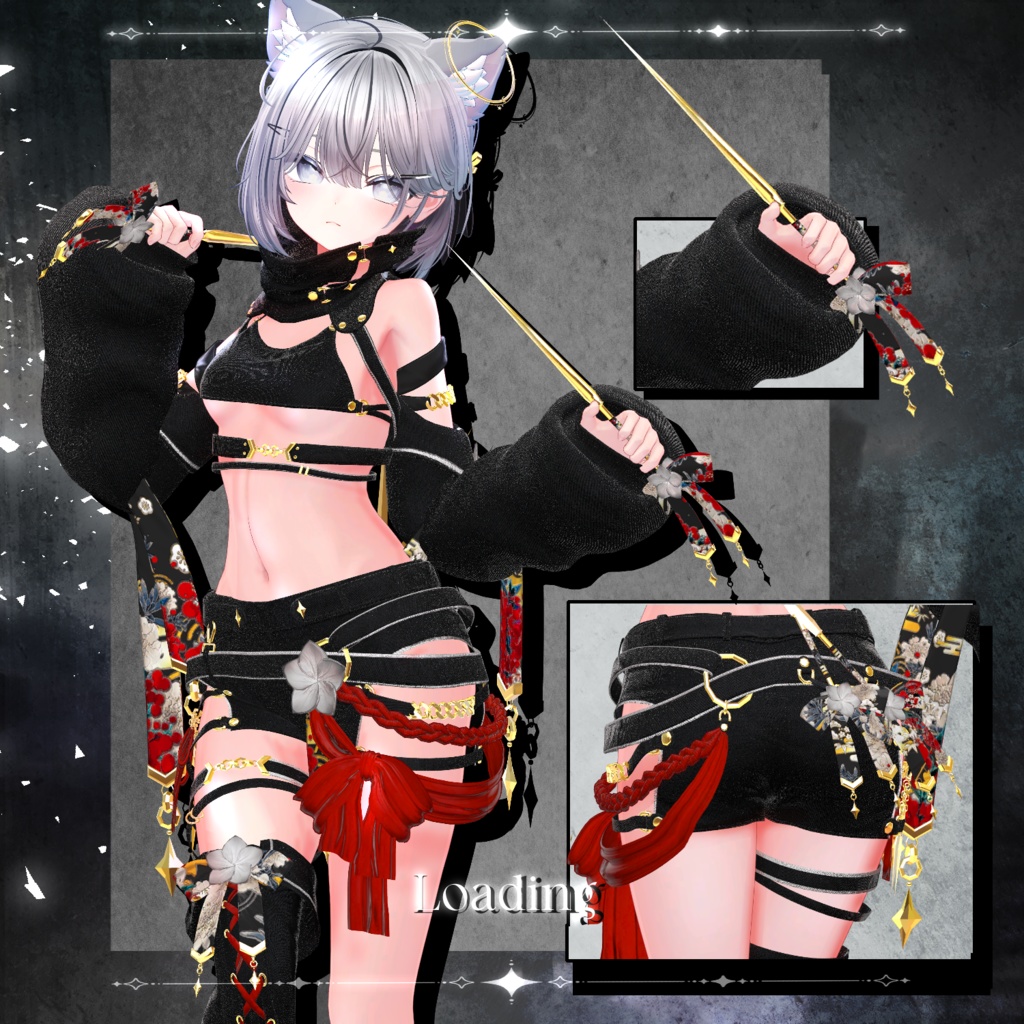 Sale🖤Melling " Quest of Blooming Light" 【8アバター対応 🖤 Liltoon / VRChat】🖤