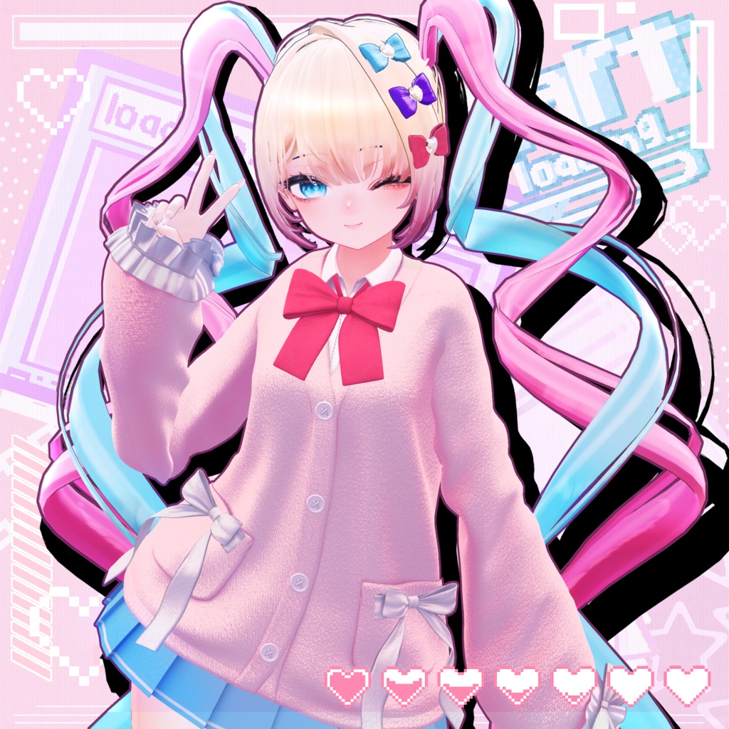 無料🖤Melling " KAngel/超てんちゃん" 【10アバター対応 🖤 Liltoon / VRChat】🖤