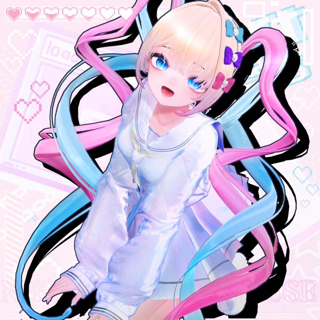 無料🖤Melling " KAngel/超てんちゃん" 【10アバター対応 🖤 Liltoon / VRChat】🖤