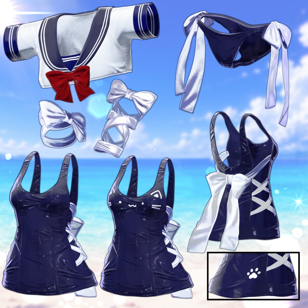 SALE🖤Melling " みずぽよ" 【10アバター対応 🖤 Liltoon / VRChat】🖤