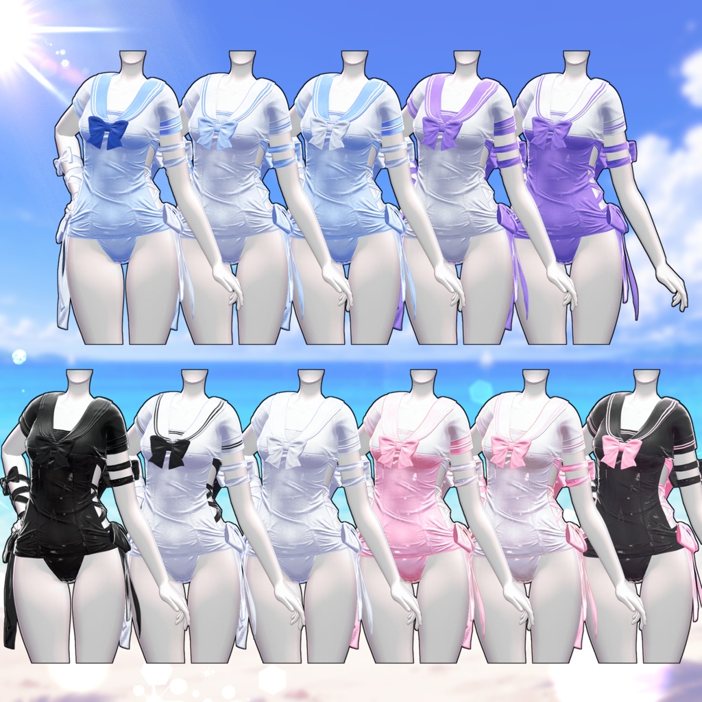 SALE🖤Melling " みずぽよ" 【10アバター対応 🖤 Liltoon / VRChat】🖤