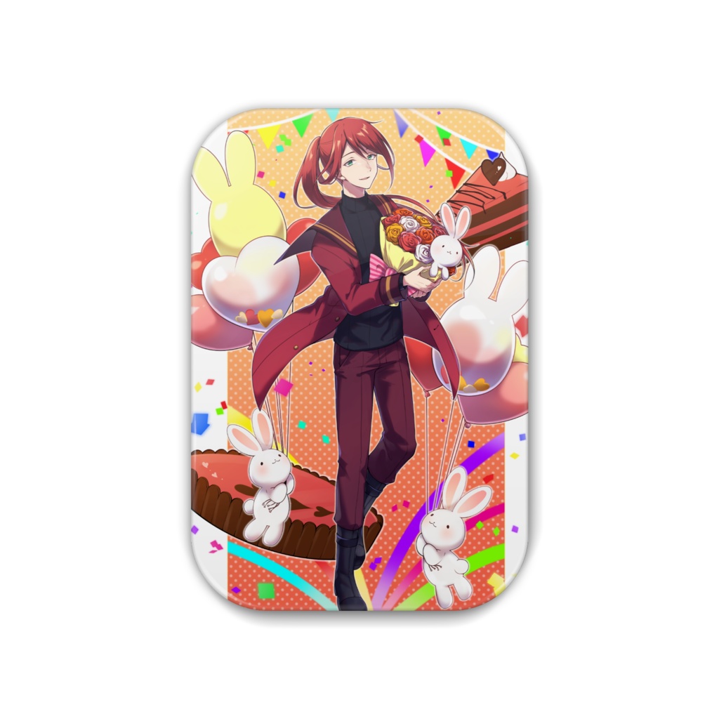 缶バッジ_兎耳山楓誕生祭2022(長方形Ver.)