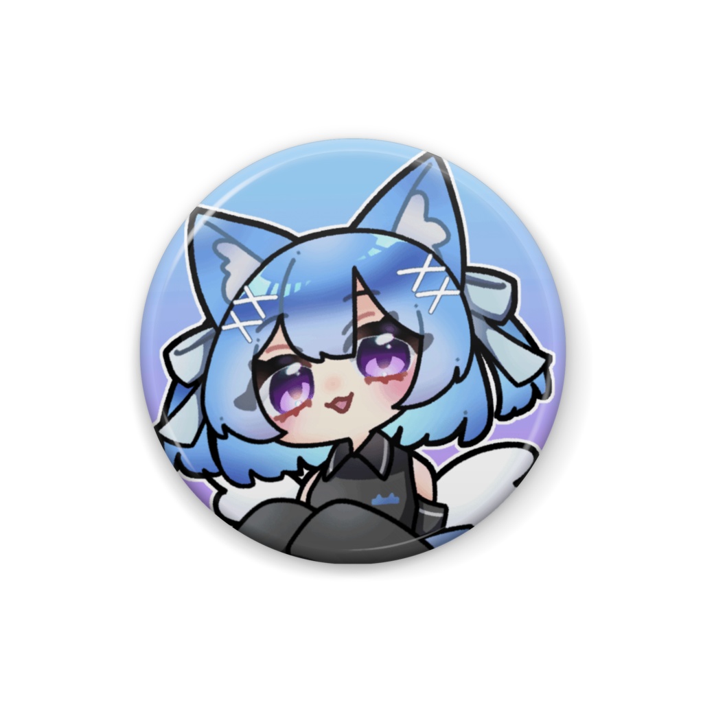 【猫羽ゆけむり】缶バッチ
