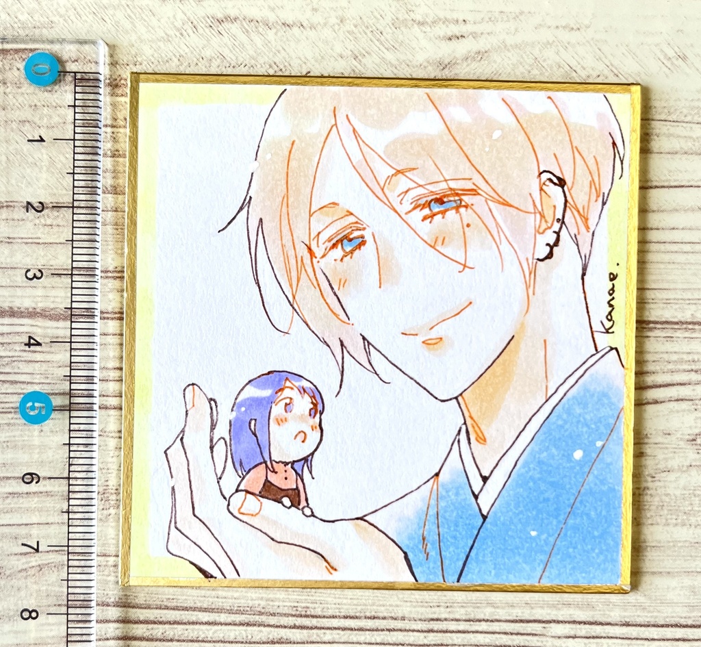 直筆豆色紙　蓮次15