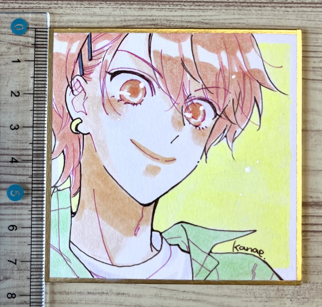 直筆豆色紙　里央9