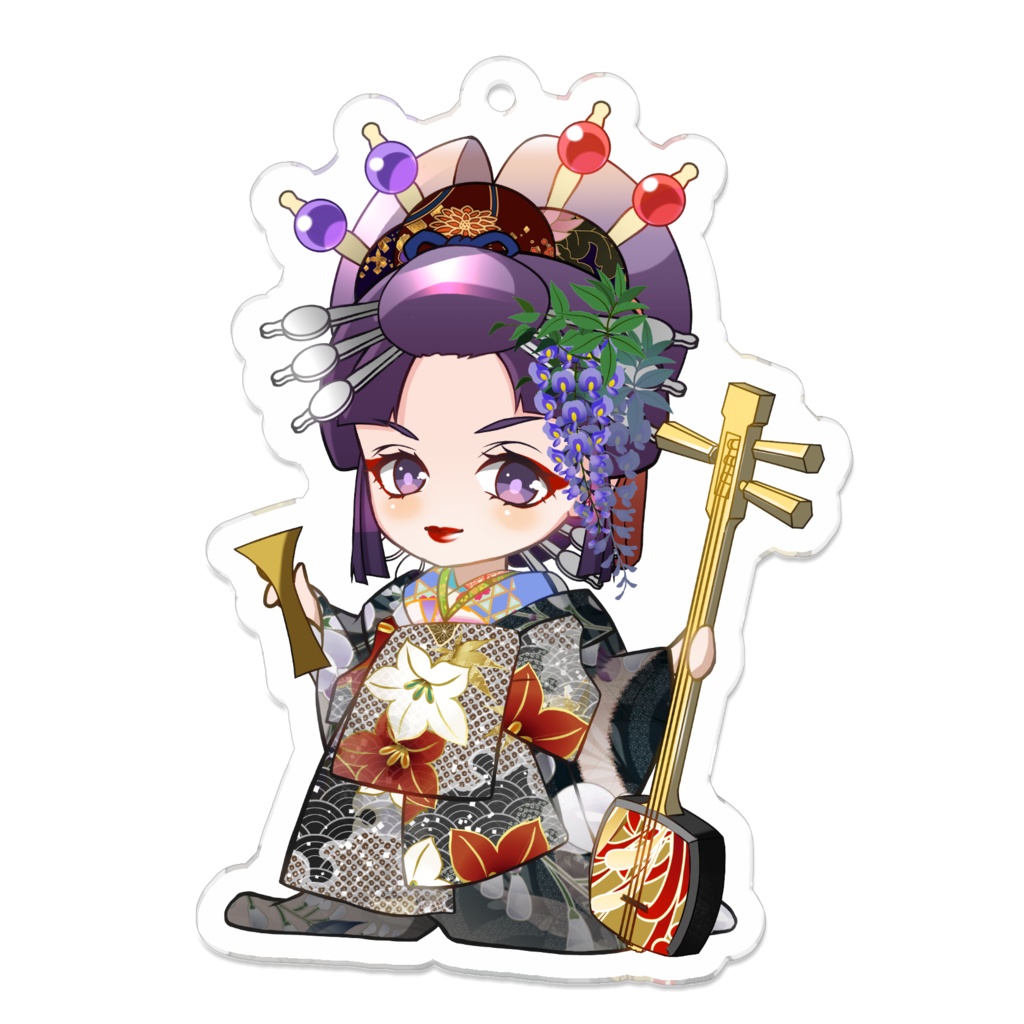 【7周年記念グッズ】藤花魁SDアクリルキーホルダー