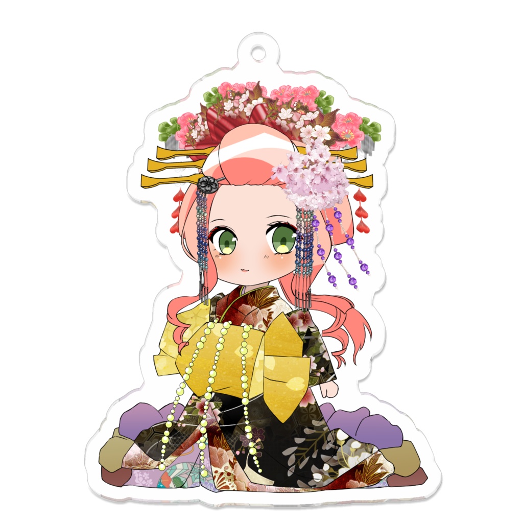 桜アクリルキーホルダー