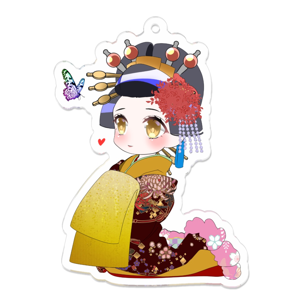 銀杏アクリルキーホルダー